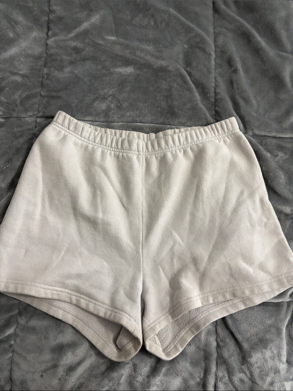 TNA Light Gray Elastic-Waist sweatshorts